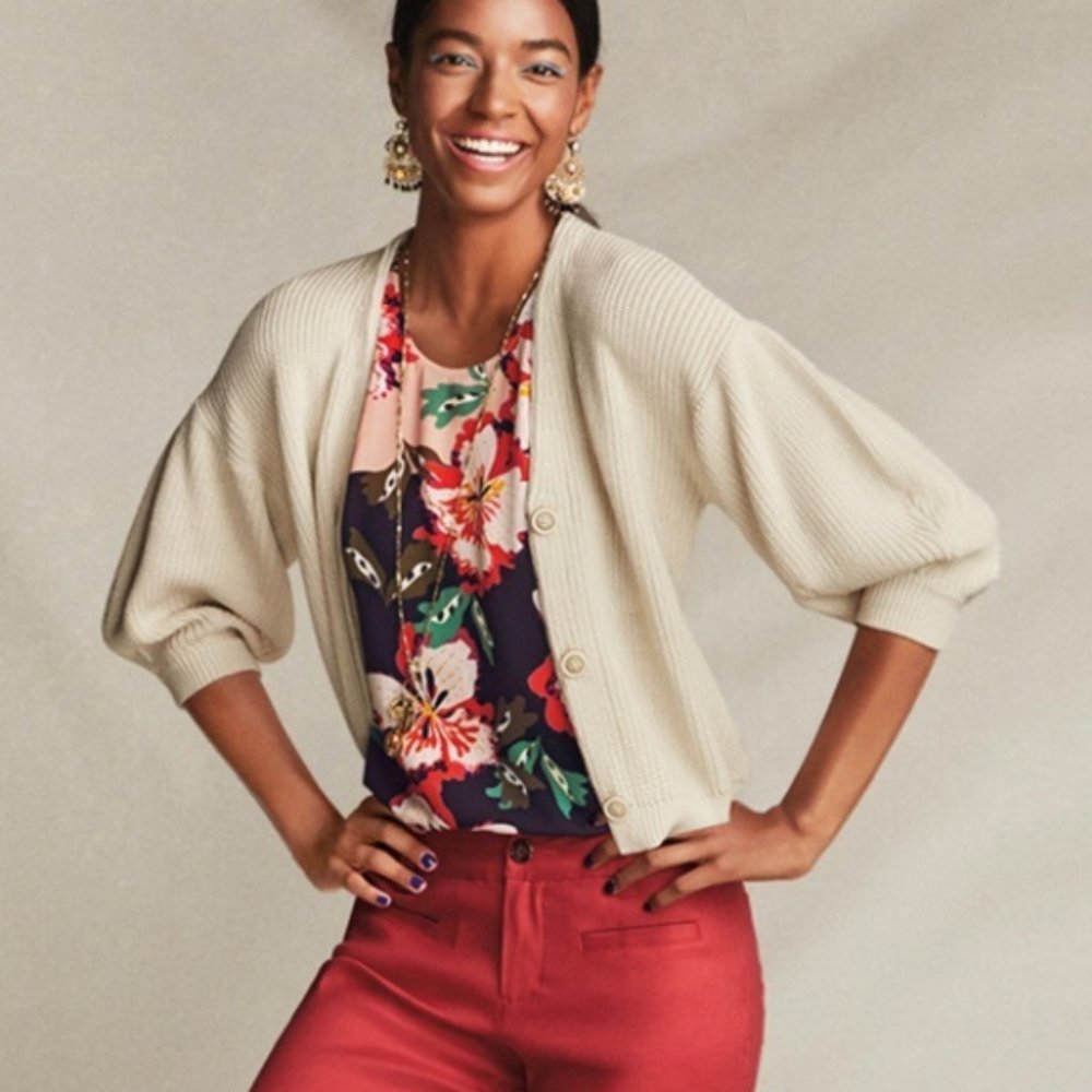 Cabi Cardigan Bishop Sleeves